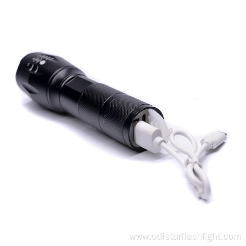 USB Rechargeable T6 LED Tactical Flashlight